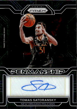 Tomas Satoransky New Orleans Pelicans 2021/22 Panini Prizm Penmanship #PM-TSK