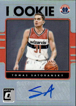 Tomas Satoransky Washington Wizards 2016/17 Panini Donruss Optic Rookie Signatures Holo Silver Prizm #45