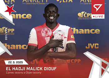 El Hadji Malick Diouf Slavia Praha Chance Liga 2024/25 LIVE SportZoo #L-70