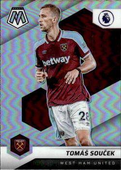 Tomas Soucek West Ham United 2021/22 Panini Mosaic Premier League Silver Prizm #89