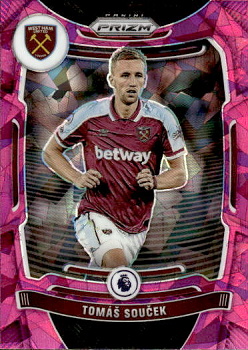 Tomas Soucek West Ham United 2021/22 Panini PRIZM Premier League Pink Ice Prizm #238