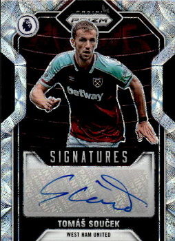 Tomas Soucek West Ham United 2021/22 Panini PRIZM Premier League Signatures Choice Prizm #S-TSK
