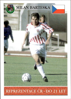 M. Barteska Czech Republic U21 PAPYRO 1. ceska fotbalova liga 1995/96 #70