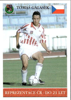 T. Galasek Czech Republic U21 PAPYRO 1. ceska fotbalova liga 1995/96 #71
