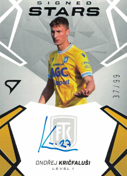 Ondrej Kricfalusi Teplice SportZoo Chance Liga 2024/25 2. serie Signed Stars - Level 1 /99 #SL1-KR