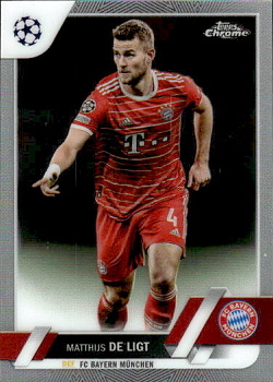 Matthijs de Ligt Bayern Munchen Topps UEFA Club Competitions Chrome 2022/23 #161