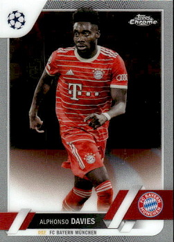 Alphonso Davies Bayern Munchen Topps UEFA Club Competitions Chrome 2022/23 #162
