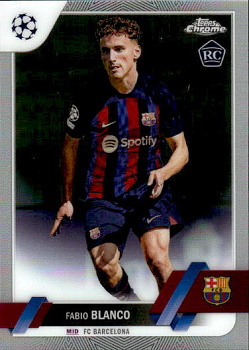Fabio Blanco FC Barcelona Topps UEFA Club Competitions Chrome 2022/23 #172