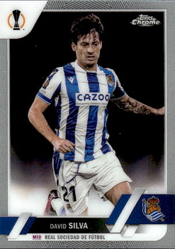 David Silva Real Sociedad Topps UEFA Club Competitions Chrome 2022/23 #154