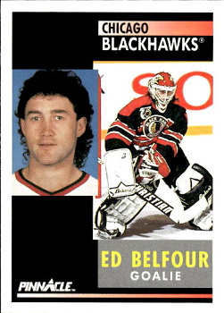 Ed Belfour Chicago Blackhawks Pinnacle 1991/92 #127