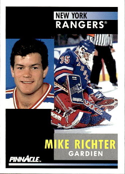 Mike Richter New York Rangers Pinnacle French 1991/92 #164