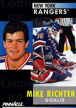 Mike Richter New York Rangers Pinnacle 1991/92 #164