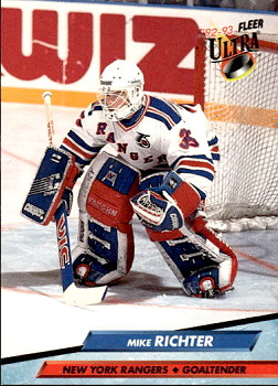 Mike Richter New York Rangers Fleer Ultra 1992/93 #142