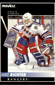Mike Richter New York Rangers Pinnacle Canadian 1992/93 #75