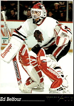 Ed Belfour Chicago Blackhawks Pinnacle French 1993/94 #255