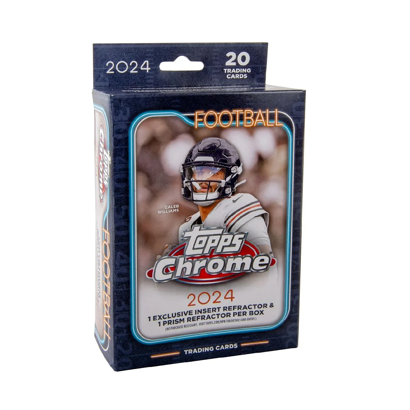 Topps 2024 NFL Chrome Football Hanger Box