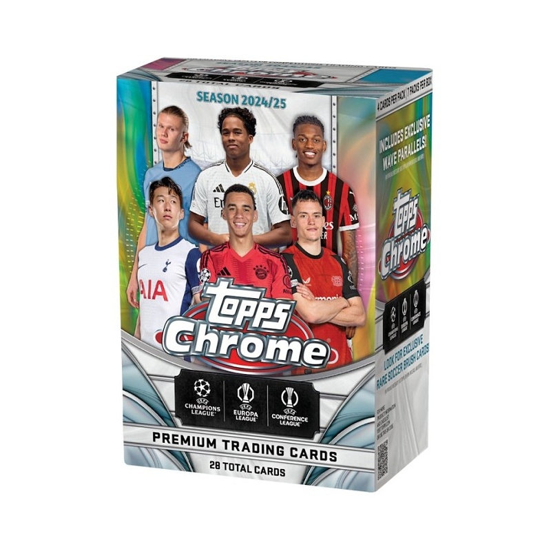 Topps Chrome UEFA Club Competitions 2024/25 Blaster (Value) Box Fotbalové karty