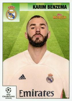 Karim Benzema Real Madrid Topps Merlin Heritage 95 UEFA Champions League 2020/21 #4