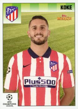 Koke Atletico Madrid Topps Merlin Heritage 95 UEFA Champions League 2020/21 #14