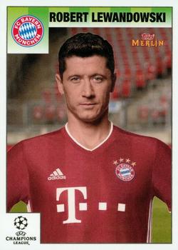 Robert Lewandowski Bayern Munchen Topps Merlin Heritage 95 UEFA Champions League 2020/21 #20