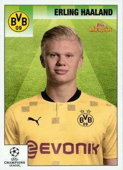 Erling Haaland Borussia Dortmund Topps Merlin Heritage 95 UEFA Champions League 2020/21 #25