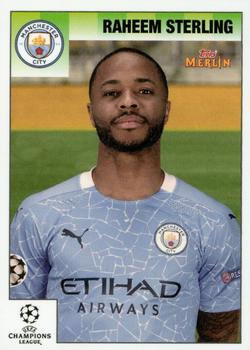 Raheem Sterling Manchester City Topps Merlin Heritage 95 UEFA Champions League 2020/21 #35