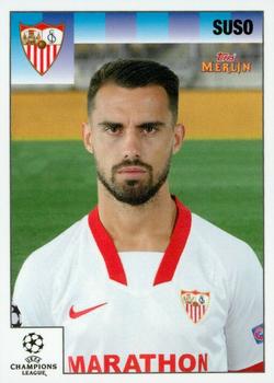 Suso Sevilla FC Topps Merlin Heritage 95 UEFA Champions League 2020/21 #68