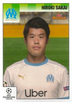 Hiroki Sakai Olympique Marseille Topps Merlin Heritage 95 UEFA Champions League 2020/21 #77