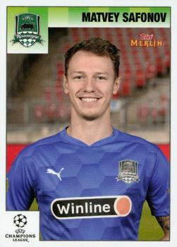 Matvey Safonov FC Krasnodar Topps Merlin Heritage 95 UEFA Champions League 2020/21 #95