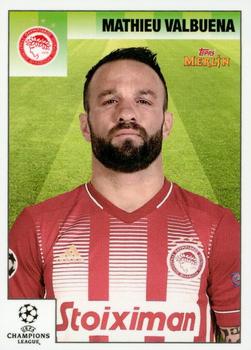 Mathieu Valbuena Olympiacos FC Topps Merlin Heritage 95 UEFA Champions League 2020/21 #101