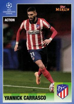Yannick Carrasco Atletico Madrid Topps Merlin Heritage 95 UEFA Champions League 2020/21 Action #112