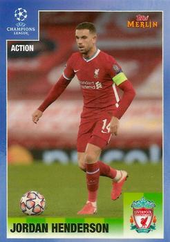 Jordan Henderson Liverpool Topps Merlin Heritage 95 UEFA Champions League 2020/21 Action #115