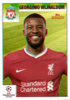 Georginio Wijnaldum Liverpool Topps Merlin Heritage 95 UEFA Champions League 2020/21 3D #135