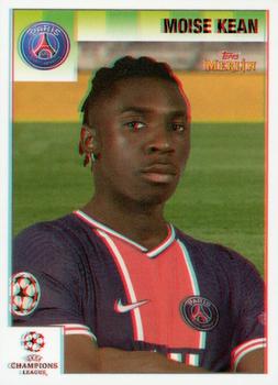 Moise Kean Paris Saint-Germain Topps Merlin Heritage 95 UEFA Champions League 2020/21 3D #140