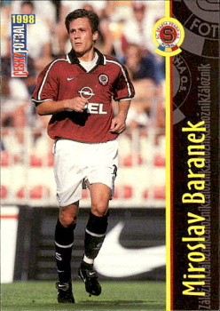 Miroslav Baranek Sparta Praha Panini Cesky Fotbal 1998 #17