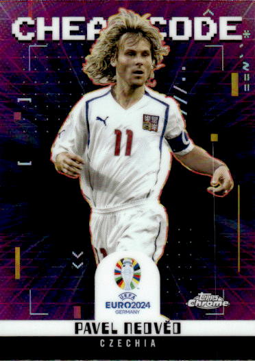 Pavel Nedved Czech Republic Topps Chrome UEFA Euro 2024 #CC-10