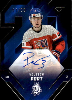 Vojtech Port Reprezentace Hokejove Cesko 2025 SportZoo Team 20 Auto /30 #TES-VP