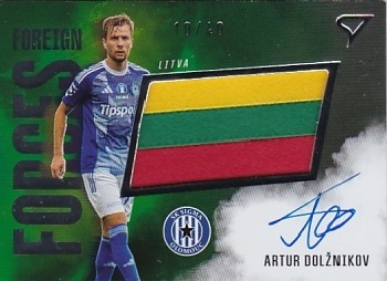 Artur Dolznikov Sigma Olomouc SportZoo Chance Liga 2025/26 1. serie Foreign Forces Auto /40 #FFS-AD
