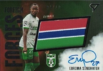 Ebrima Singhateh Karvina SportZoo Chance Liga 2025/26 1. serie Foreign Forces Auto /40 #FFS-ES