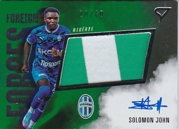 Solomon John Mlada Boleslav SportZoo Chance Liga 2025/26 1. serie Foreign Forces Auto /40 #FFS-SJ