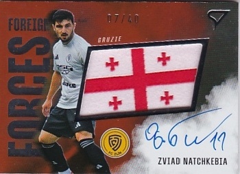 Zviad Natchkebia Zlin SportZoo Chance Liga 2025/26 1. serie Foreign Forces Auto /40 #FFS-ZN