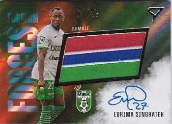 Ebrima Singhateh Karvina SportZoo Chance Liga 2025/26 1. serie Foreign Forces Auto /25 #FFS-ES