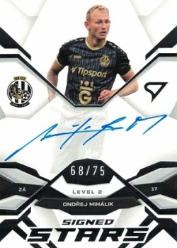 Ondrej Mihalik Hradec Kralove SportZoo Chance Liga 2025/26 1. serie Signed Stars - Level 2 /75 #SL2-OM