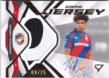 Christophe Kabongo Viktoria Plzen SportZoo Chance Liga 2025/26 1. serie Game Jersey Auto /25 #GJS-CK