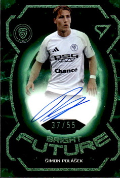 Simon Polasek Zlin SportZoo Chance Liga 2025/26 1. serie Bright Future Auto /55 #BFS-SP