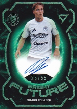 Simon Polasek Zlin SportZoo Chance Liga 2025/26 1. serie Bright Future Auto /55 #BFS-SP