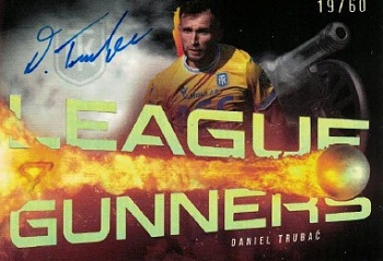 Daniel Trubac Teplice SportZoo Chance Liga 2025/26 1. serie League Gunners Auto /60 #LGS-DT