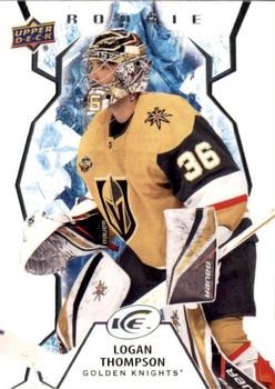 Logan Thompson Vegas Golden Knights Upper Deck Ice 2021/22 Rookie #131