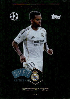 Rodrygo Real Madrid Topps Match Attax UEFA Club Competitions 2025/26 Black Edge Edition #BE4