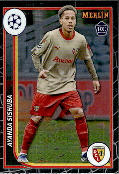 Ayanda Sishuba RC Lens Topps Merlin Chrome UEFA Club Competitions 2023/24 #136